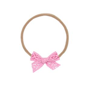 Lace Bow - Mini Bubblegum Headband Shop For Cheap Online