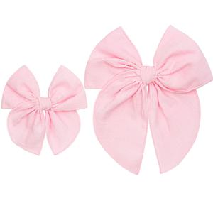 Heirloom Bow - Bubblegum Corduroy Clip Perfect