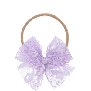 Lace Bow - Lilac Headband Cheap Sale Countdown Package
