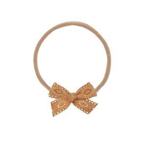 Lace Bow - Mini Cinnamon Headband Get Authentic Cheap Pice