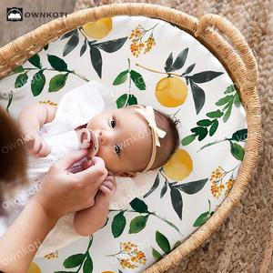 Rural Orange Soft Elastic Bassinet Sheet For Cheap Online
