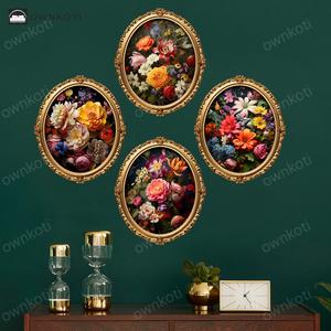 Vintage Flowers Self-Adhesive Wall Stickers Popular