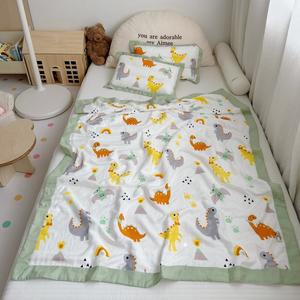 Bamboo Fiber Rainbow Dinosaur Toddler Quilt Stockist Online
