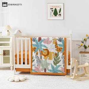 Animal Forest Cotton Crib Bedding Set(3PCS) Latest Collections Sale Online