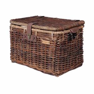 Basil Denton Rattan Basket with Lid - Large Natural Brown Buy Cheap Extremely