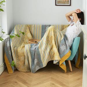 Ownkoti Cotton Wheat Ear Print Reversible Blanket Recommend Cheap Online