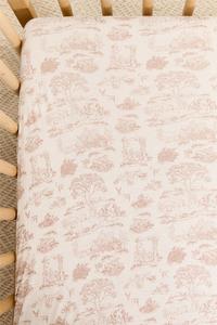 Rose Toile Crib Sheet Sale Free Shipping
