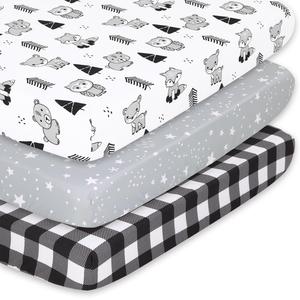 Woodland Playard Mini Crib Sheets, 3-Pack How Much Sale Online