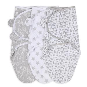Grey Patterned Swaddles, 3-Pack Set Inexpensive Cheap Online