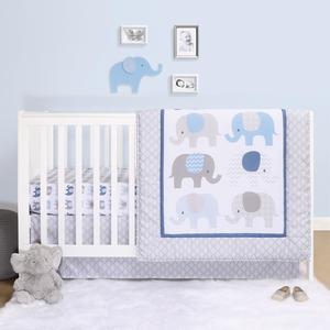 Sleepy Elephant 3-Piece Crib Bedding Set Outlet Sast