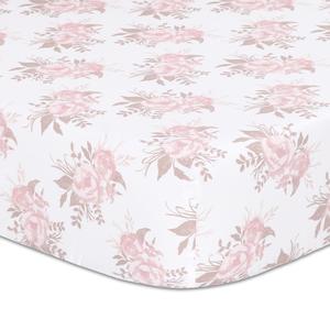 Grace Floral Fitted Crib Sheet Fashion Style For Sale