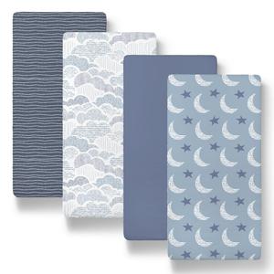Soft Cloud Baby Bassinet Sheets 4-Pack for Boys and Girls Discount Sast