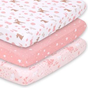 Woodland Playard Mini Crib Sheets, 3-Pack Tumblr Sale Online