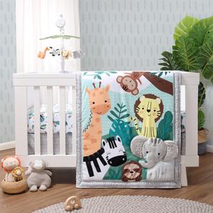 Safari Adventures 3 Piece Baby Crib Bedding Set for Boys & Girls Clearance Cheapest Pice