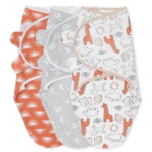 Terracotta, Green & Gray Desert Safari Swaddles, 3 Pack Set Sale Fake
