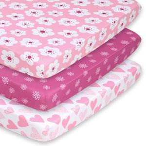 Mod Floral Fitted Playard Sheets, 3-Pack Inexpensive Cheap Online