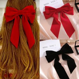 Classy Velvet Ribbon Bowknot Barrette Hair Clips Eastbay Cheap Online
