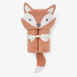 Rust Fox Hooded Baby Bath Wrap Buy Cheap New