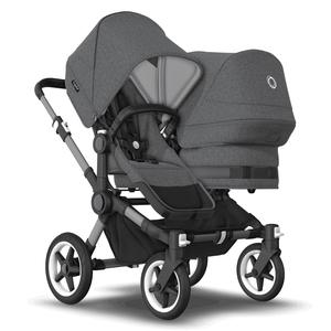 Bugaboo Donkey 5 Duo Complete Pushchair in Black/Grey Mélange Buy Cheap 2025 New