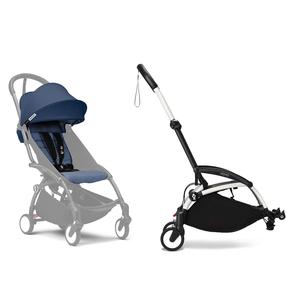 Stokke® YOYO³ Connect & 6M  Colour Pack Bundle White Frame - Air France Blue Quality From China Wholesale