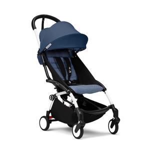Stokke® YOYO³ Stroller from 6 months - White/Air France Blue Free Shipping Largest Supplier