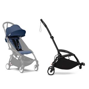 Stokke® YOYO³ Connect & 6M  Colour Pack Bundle Black Frame - Air France Blue Sale For Nice