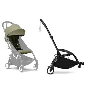 Stokke® YOYO³ Connect & 6M  Colour Pack Bundle Black Frame - Olive Free Shipping Shop Offer