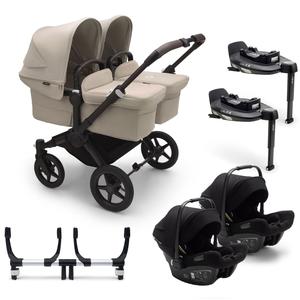 Bugaboo Donkey 5 Twin Complete Turtle Travel System in Desert Taupe Pay With Visa