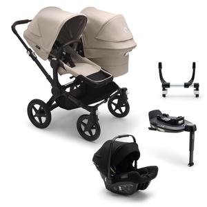 Bugaboo Donkey 5 Duo Complete Turtle Travel System in Desert Taupe New Arrival Cheap Online
