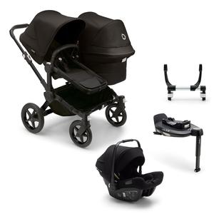 Bugaboo Donkey 5 Duo Complete Turtle Travel System in Midnight Black Shop For Cheap Pice