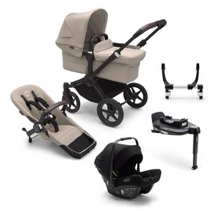 Bugaboo Donkey 5 Mono Turtle Travel System in Desert Taupe Sale High Quality