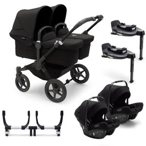 Bugaboo Donkey 5 Twin Complete Turtle Travel System in Midnight Black Best Sale Cheap Online
