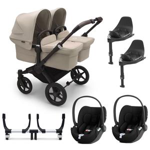 Bugaboo Donkey 5 Twin Complete Cloud T Travel System in Desert Taupe Cheap Sale Store