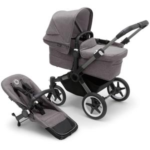 Bugaboo Donkey 5 Mono Complete Pushchair in Black/Grey Mélange Limited Edition Cheap Pice