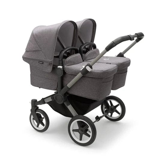 Bugaboo Donkey 5 Twin Complete Pushchair in Black/Grey Mélange Cheap Online Store