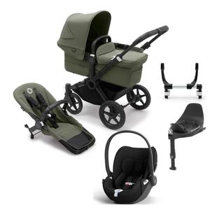 Bugaboo Donkey 5 Mono Cloud T Travel System in Forest Green Collections