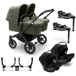 Bugaboo Donkey 5 Twin Complete Turtle Travel System in Forest Green Popular Online