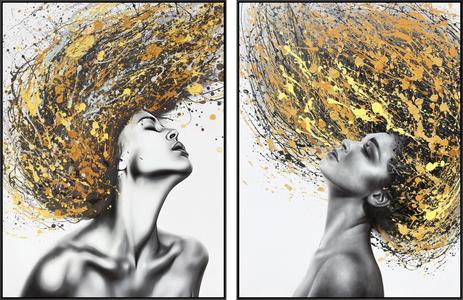 Golden Hair (Set of 2) - Yellow Cheap Brand New Unisex
