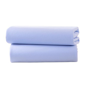Clair de Lune Fitted Cotbed Sheet 2 Pack Blue Cheap Sale Get Authentic