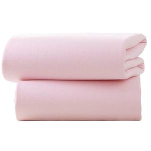 Clair de Lune Pram Fitted Sheet 2 Pack Pink Outlet Collections