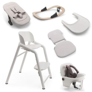 Bugaboo Giraffe Highchair Complete Newborn Bundle in White With Paypal