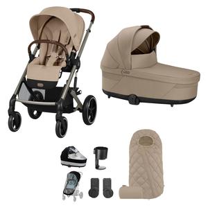 Cybex Balios S Lux Essential Bundle in Taupe/Almond Beige Free Shipping Classic