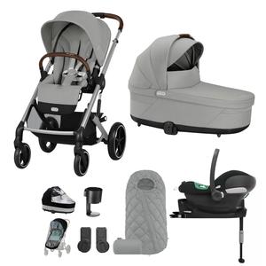 Cybex Balios S Lux Comfort Bundle in Silver/Stone Grey Really For Sale