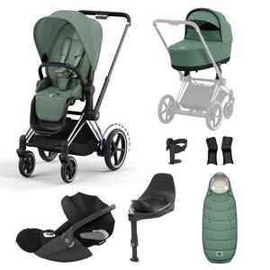 Cybex e-Priam Travel System With Cloud T in Leaf Green Outlet Cheap Pices