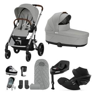 Cybex Balios S Lux Luxury Bundle in Silver/Stone Grey Low Pice Sale Online