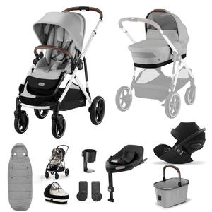 Cybex Gazelle S Luxury Bundle in Silver/Stone Grey Low Pice Fee Shipping