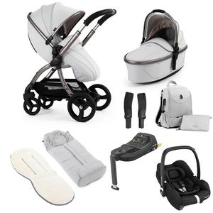 egg3 Luxury Maxi-Cosi Travel System Bundle in Houndstooth Silver Free Shipping Original