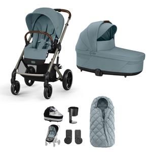 Cybex Balios S Lux Essential Bundle in Taupe/Stormy Blue Cheap Nicekicks