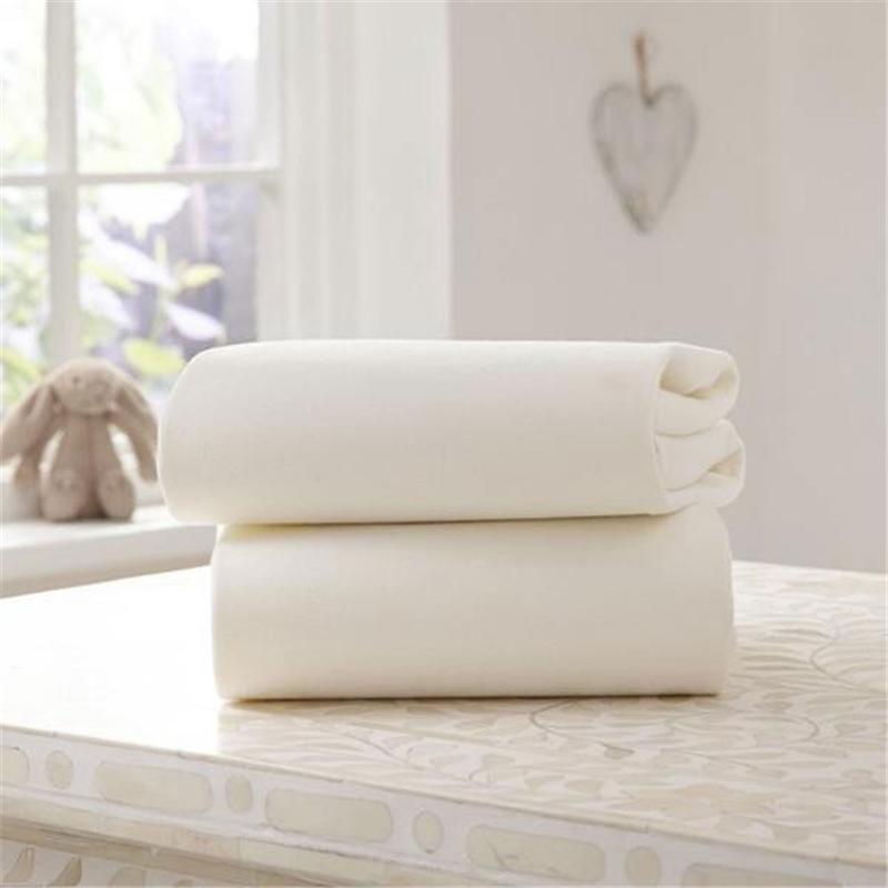 Clair de Lune Moses Fitted Sheet 2 Pack Cream Free Shipping 2025 New