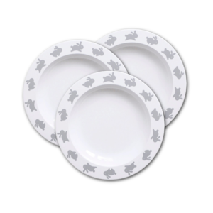 Hoppy Bunny Trio Plate Set Outlet Locations Cheap Pice